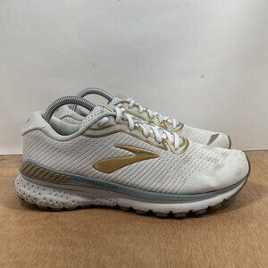 Brooks Adrenaline GTS 20 Women Size 9 White Running Shoes Sneakers